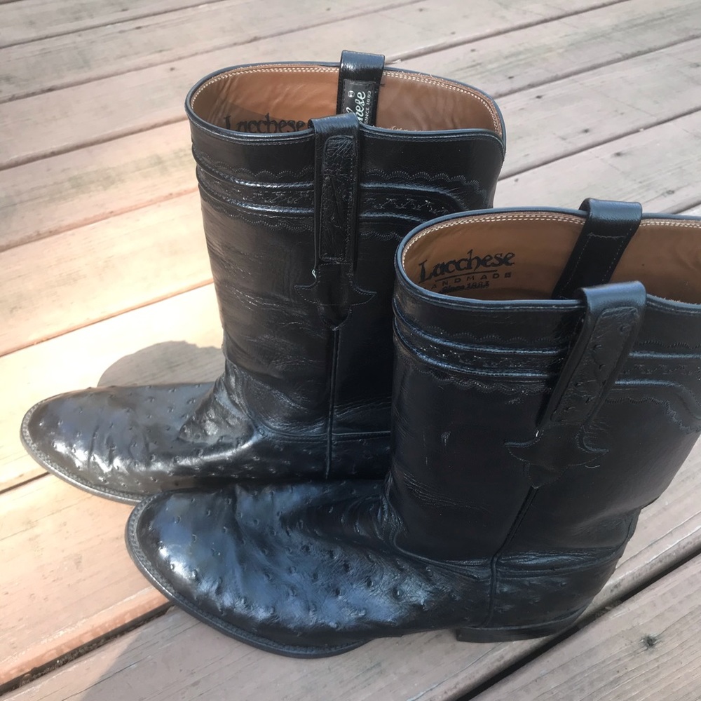Men’s Lucchese Ostrich Boots